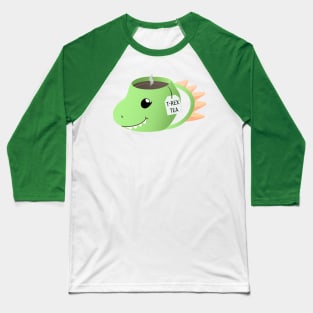 T Rex Tea Baseball T-Shirt